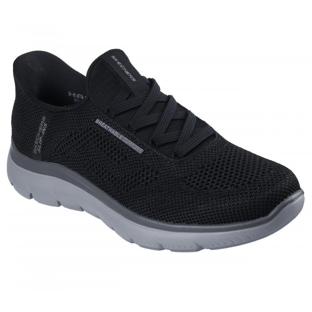Zapatilla Hombre Summits Perfo Negro Skechers-4