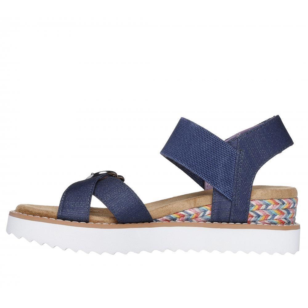 Sandalia Niña Miss Desert Kiss Hi Azul Skechers-3
