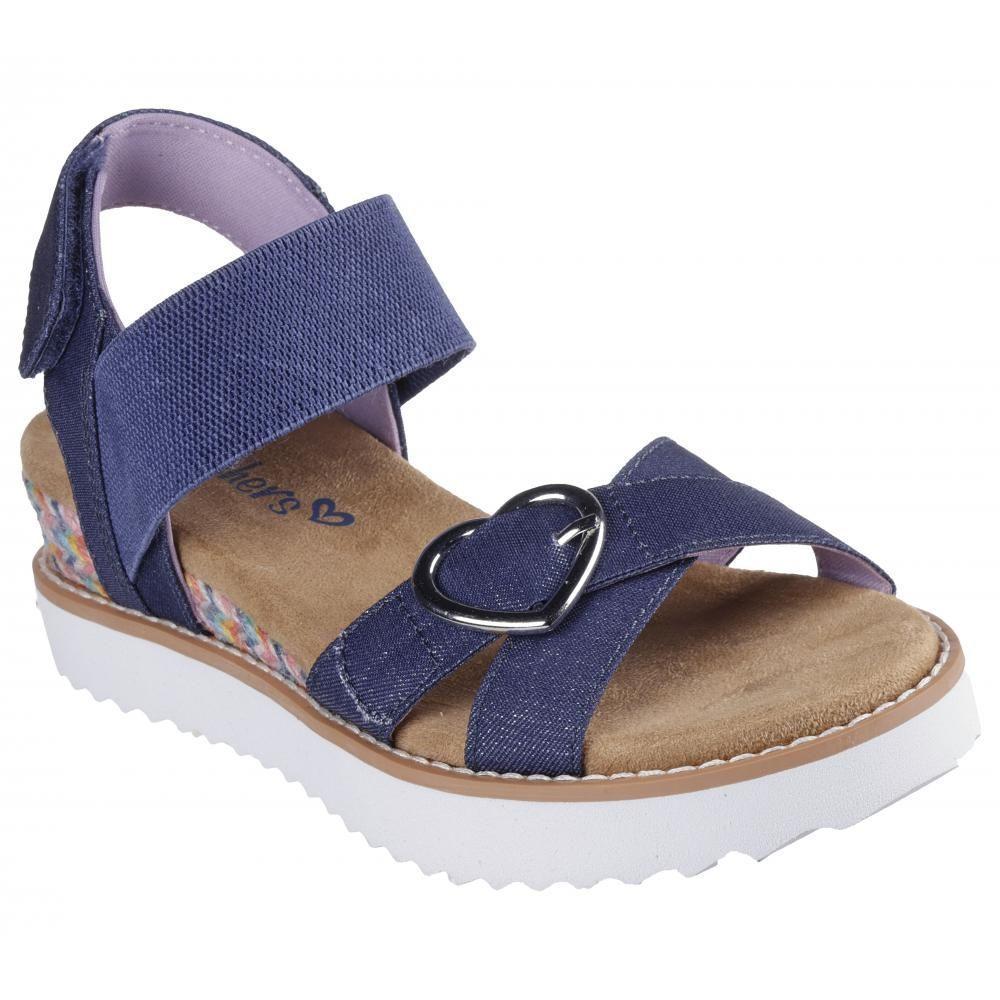 Sandalia Niña Miss Desert Kiss Hi Azul Skechers-4