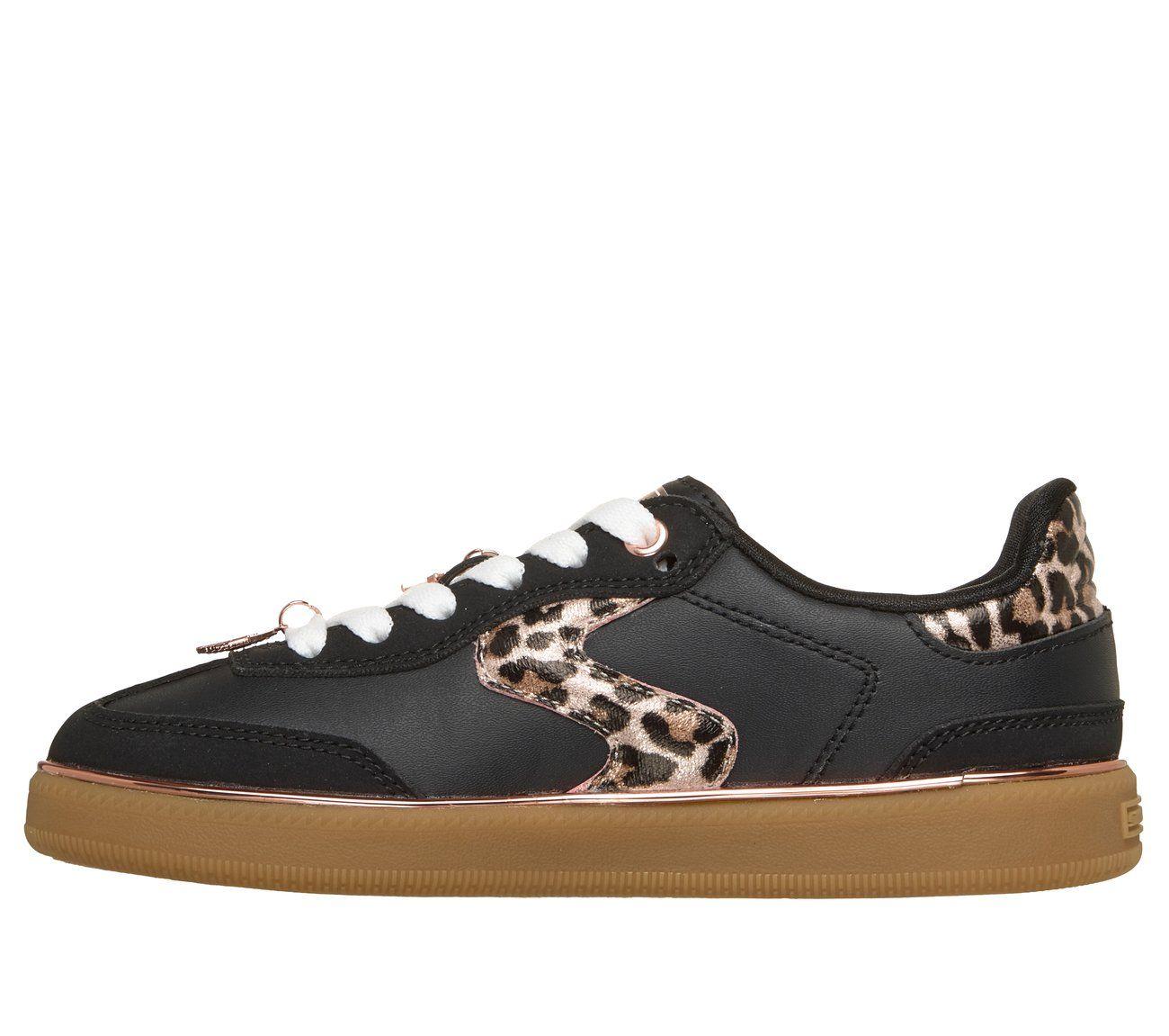 Zapatillas Niña Hotshot Leopard Fame Negro Skechers-4