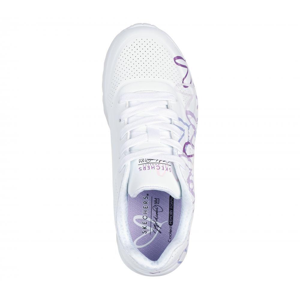 Zapatilla Niña Uno Lite Spread The Love Blanco Skechers A-1