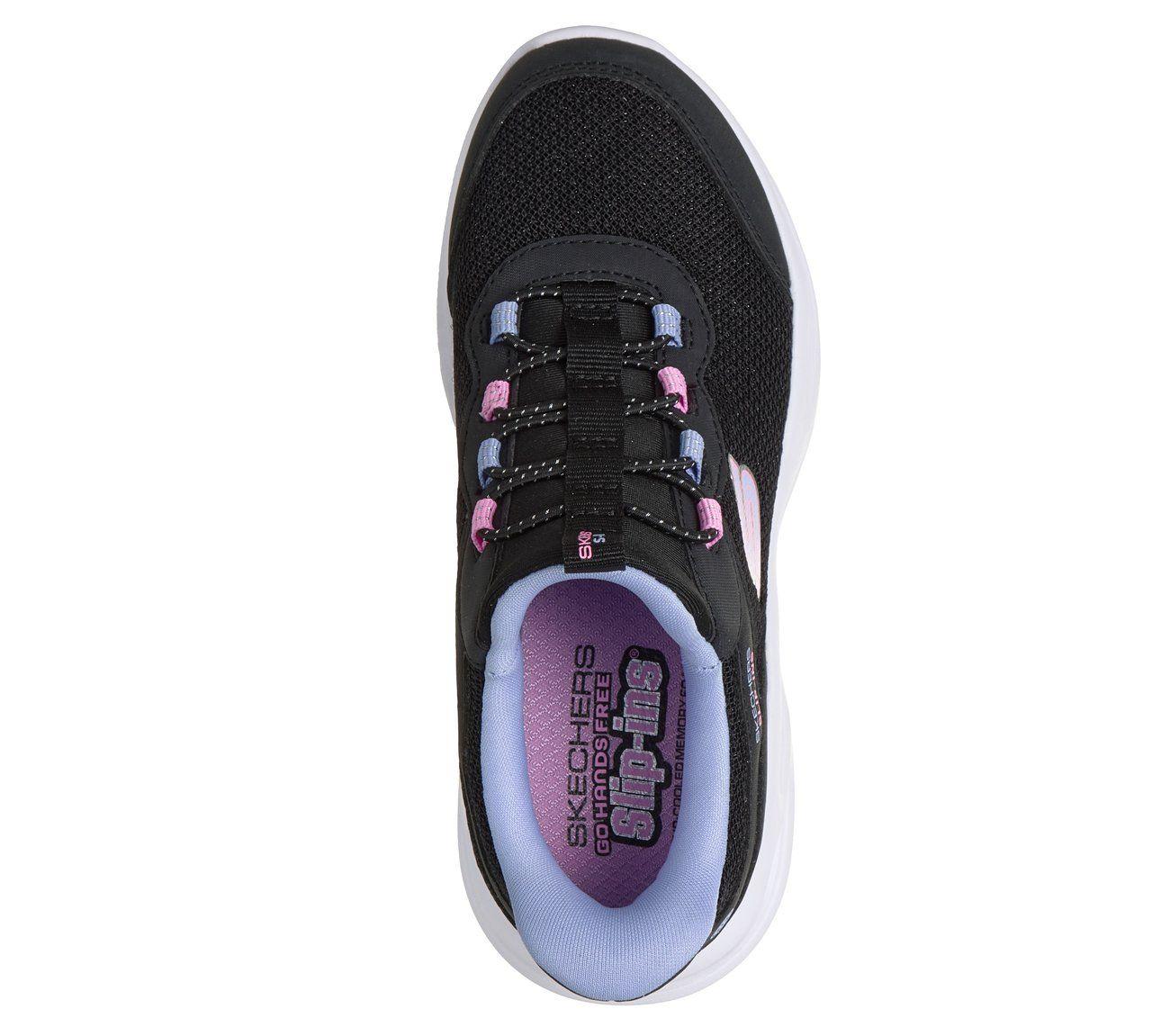 Zapatillas Niña Slip-ins Sola Glow Negro Skechers-1