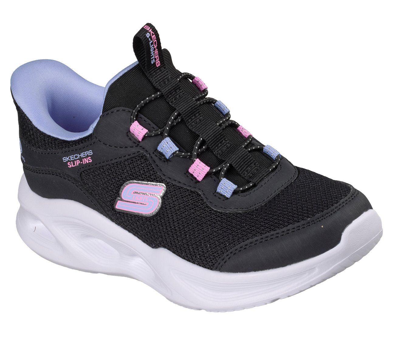 Zapatillas Niña Slip-ins Sola Glow Negro Skechers-3