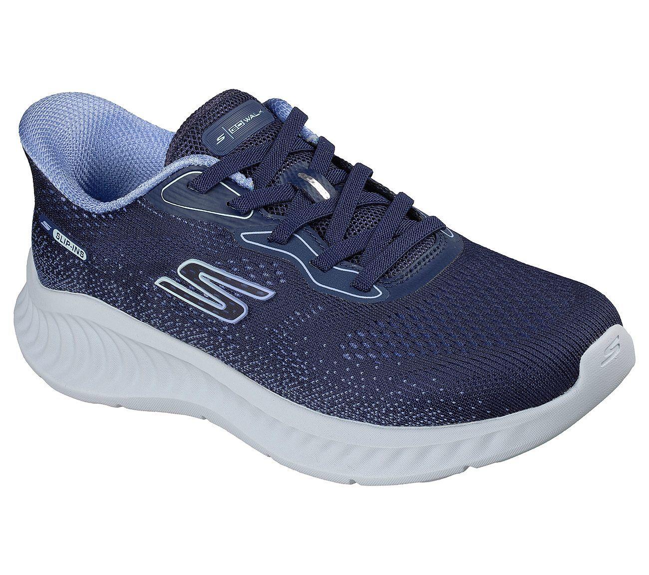 Zapatillas Skechers Mujer Slip-Ins Go Walk Now Parker Azul-1