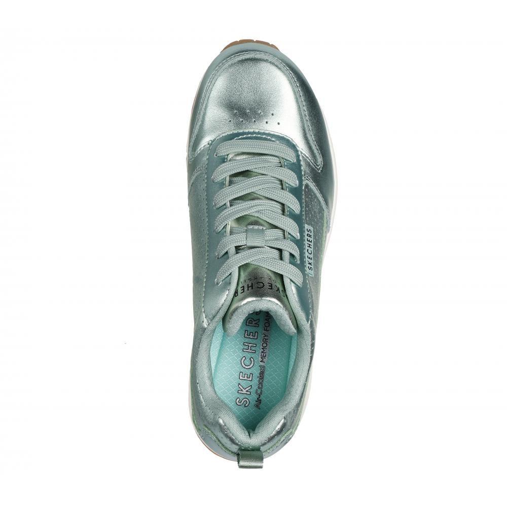 Zapatilla Mujer Uno Metallixs Celeste Skechers-1