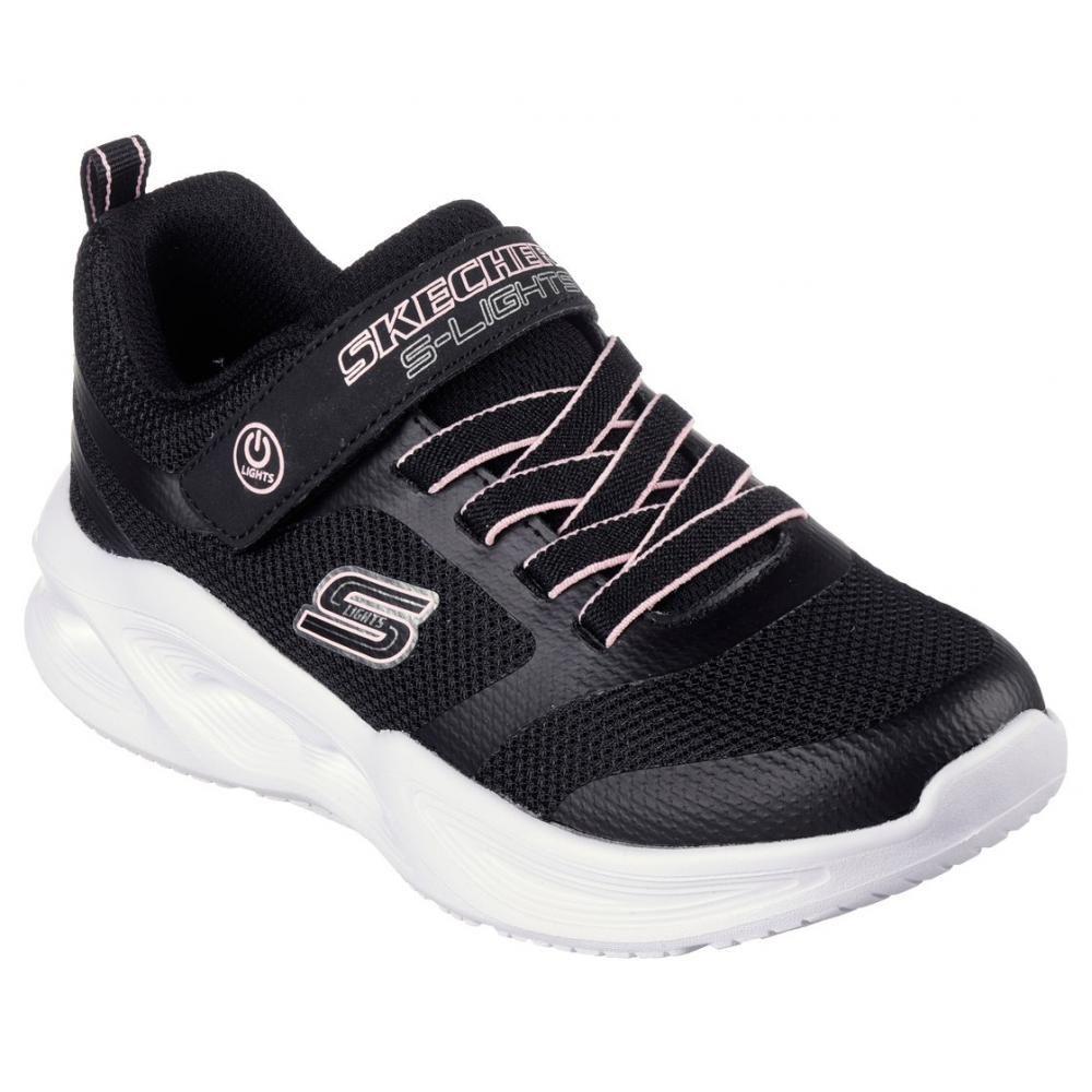 Zapatillas Niña Sola Glow Negro BL Skechers-3