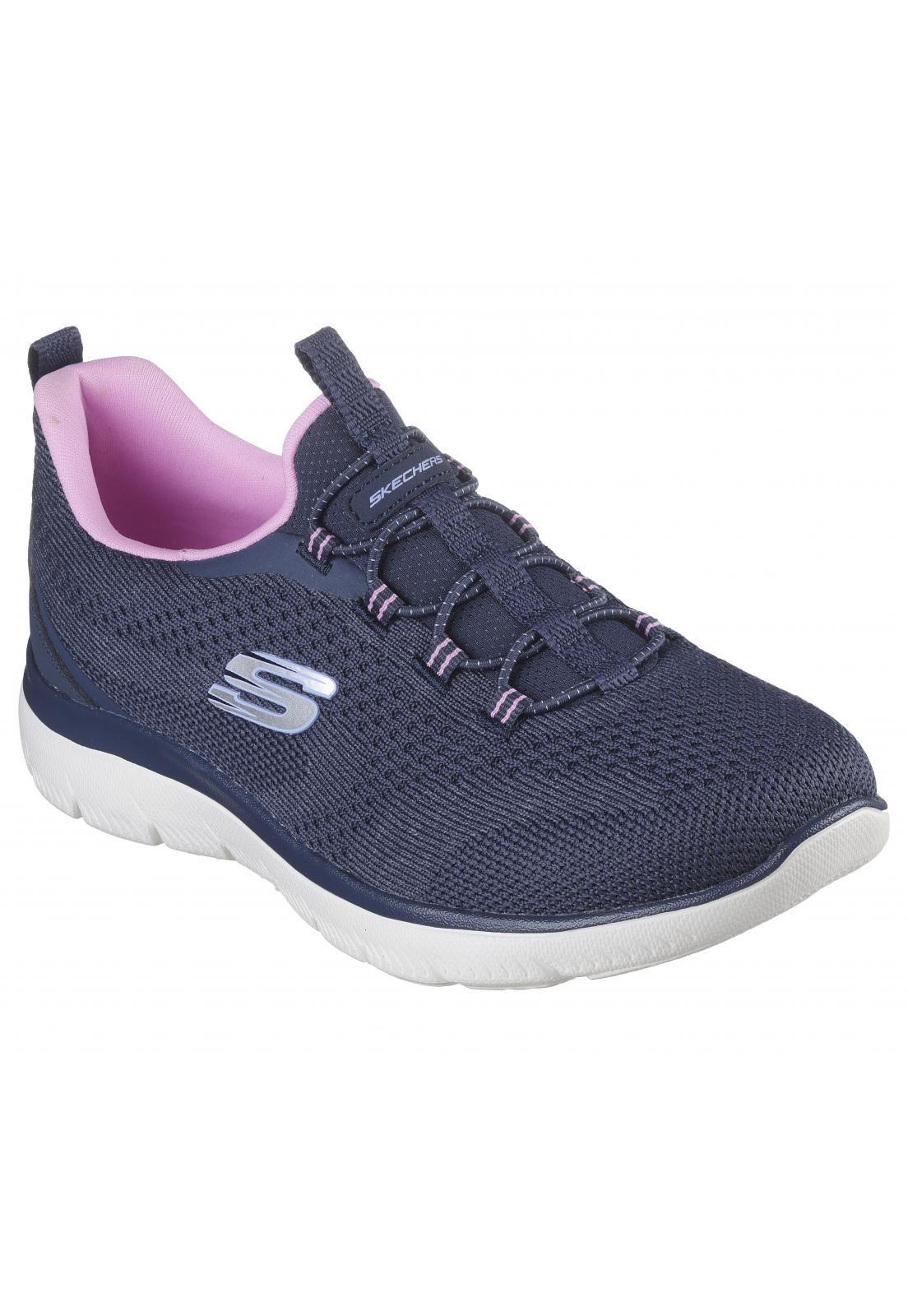 Zapatilla Mujer Summits Azul PK Skechers-4