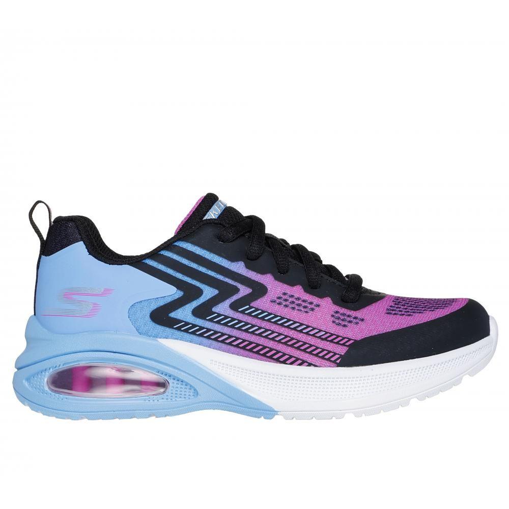 Zapatilla Niña Microspec Max Advance Neon Celeste Skechers-0