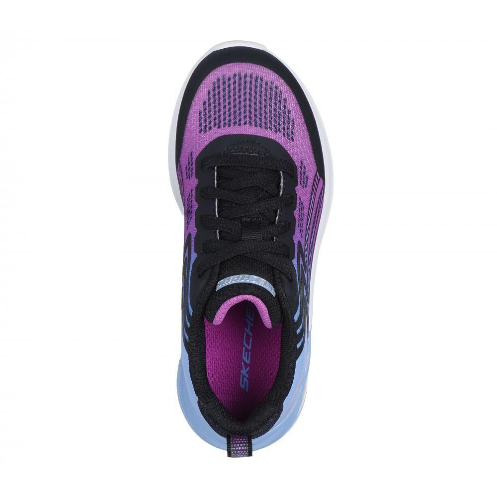 Zapatilla Niña Microspec Max Advance Neon Celeste Skechers-1