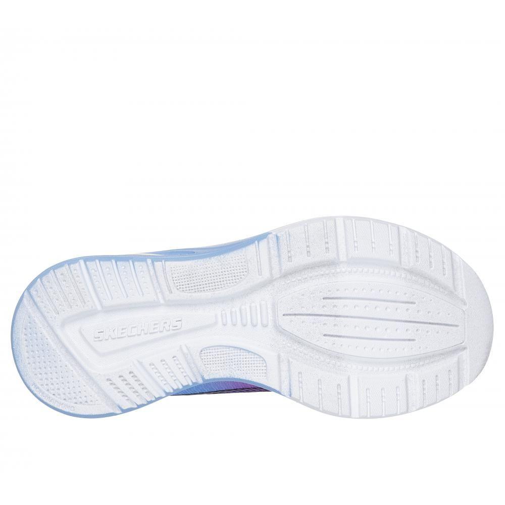Zapatilla Niña Microspec Max Advance Neon Celeste Skechers-2