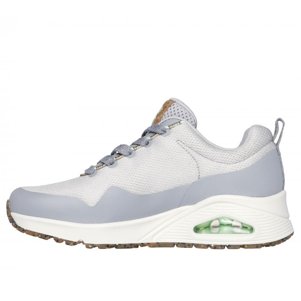 Zapatilla Mujer Uno Pla-Knit Gris Skechers-3