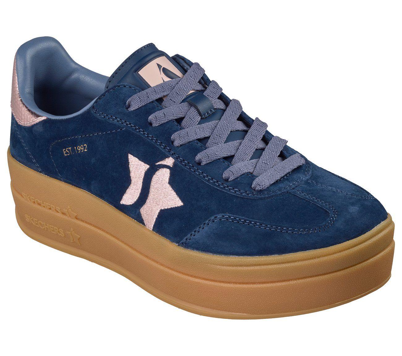 Zapatillas Mujer Academy Hi Elevated Essence Azul Skechers-3