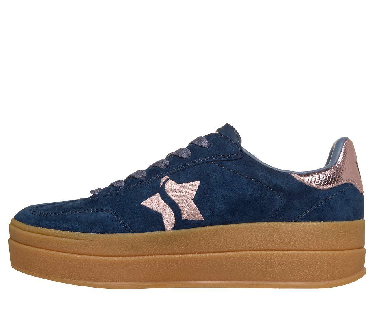 Zapatillas Mujer Academy Hi Elevated Essence Azul Skechers-4