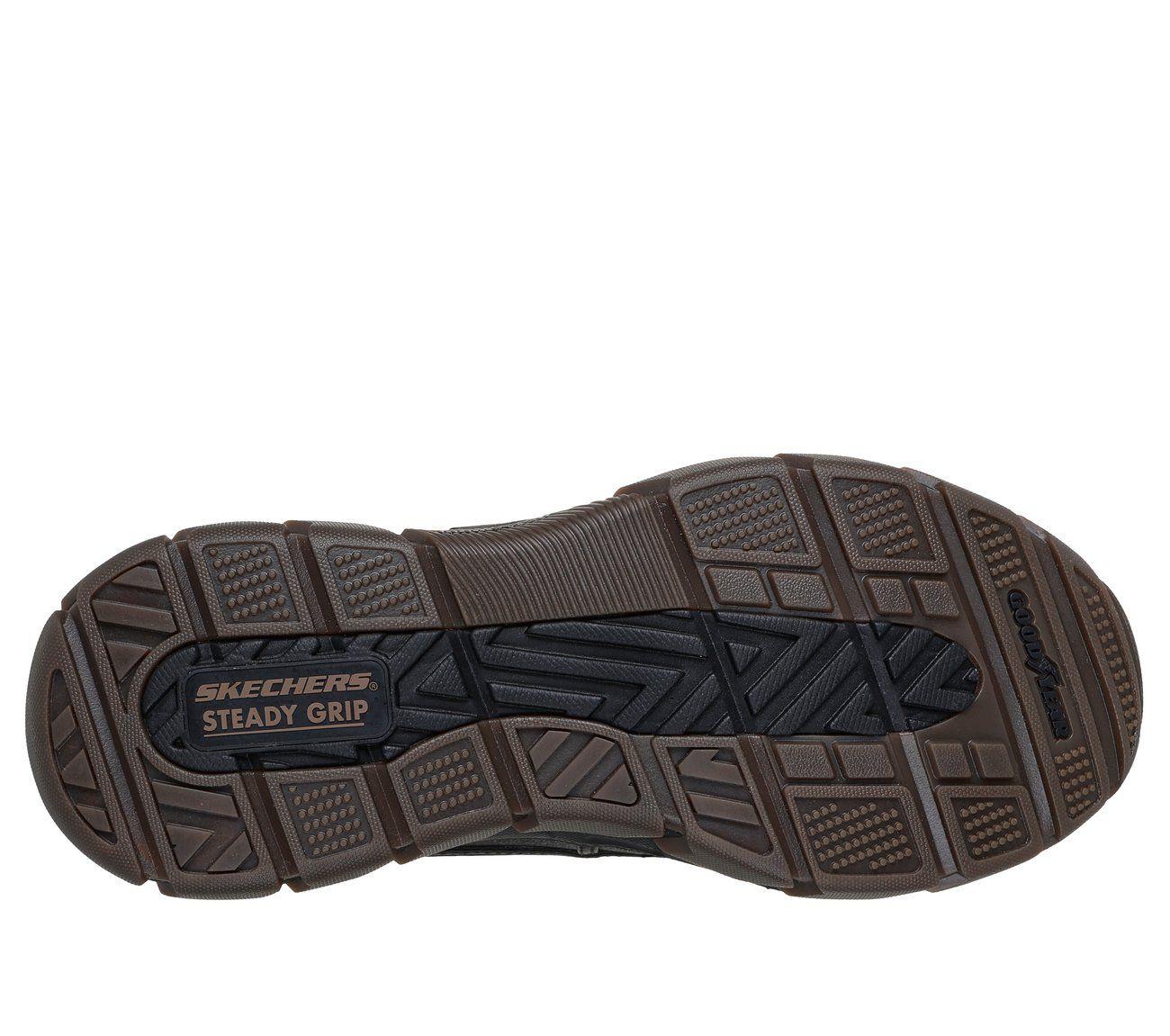 Botines Hombre Slip-ins Respected Swamper Gris Skechers-2