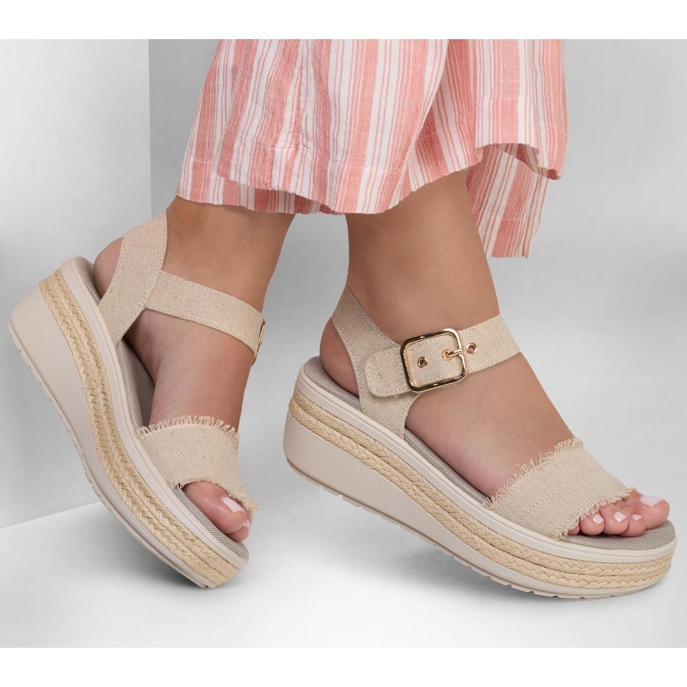 Sandalia Mujer Bobs Empress Beige Skechers-1