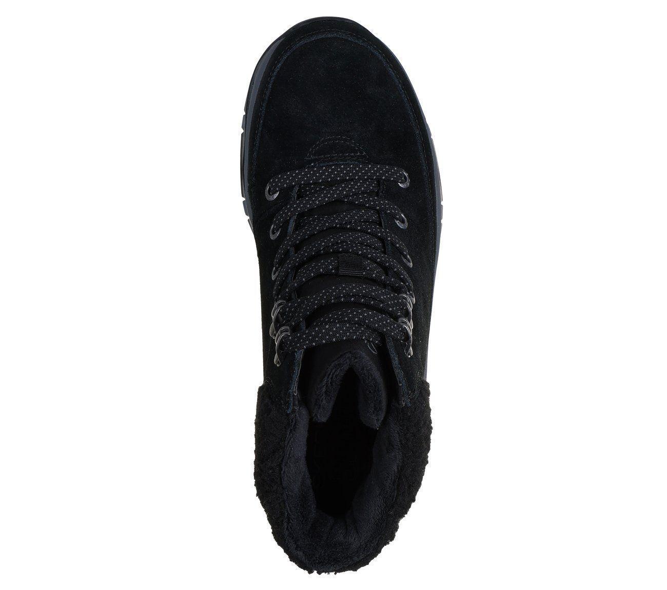 Botines Mujer Slip-ins Trego Snow Breeze Negro Skechers-1