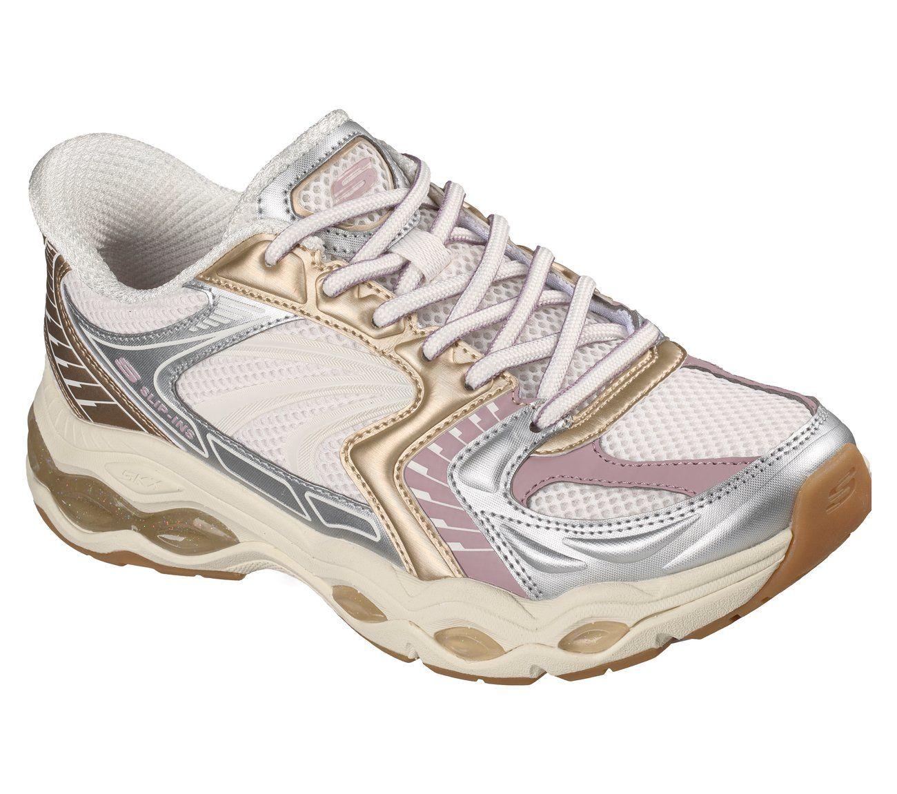 Zapatillas Mujer Slip-ins Skech-Gel Silver golden Skechers-3