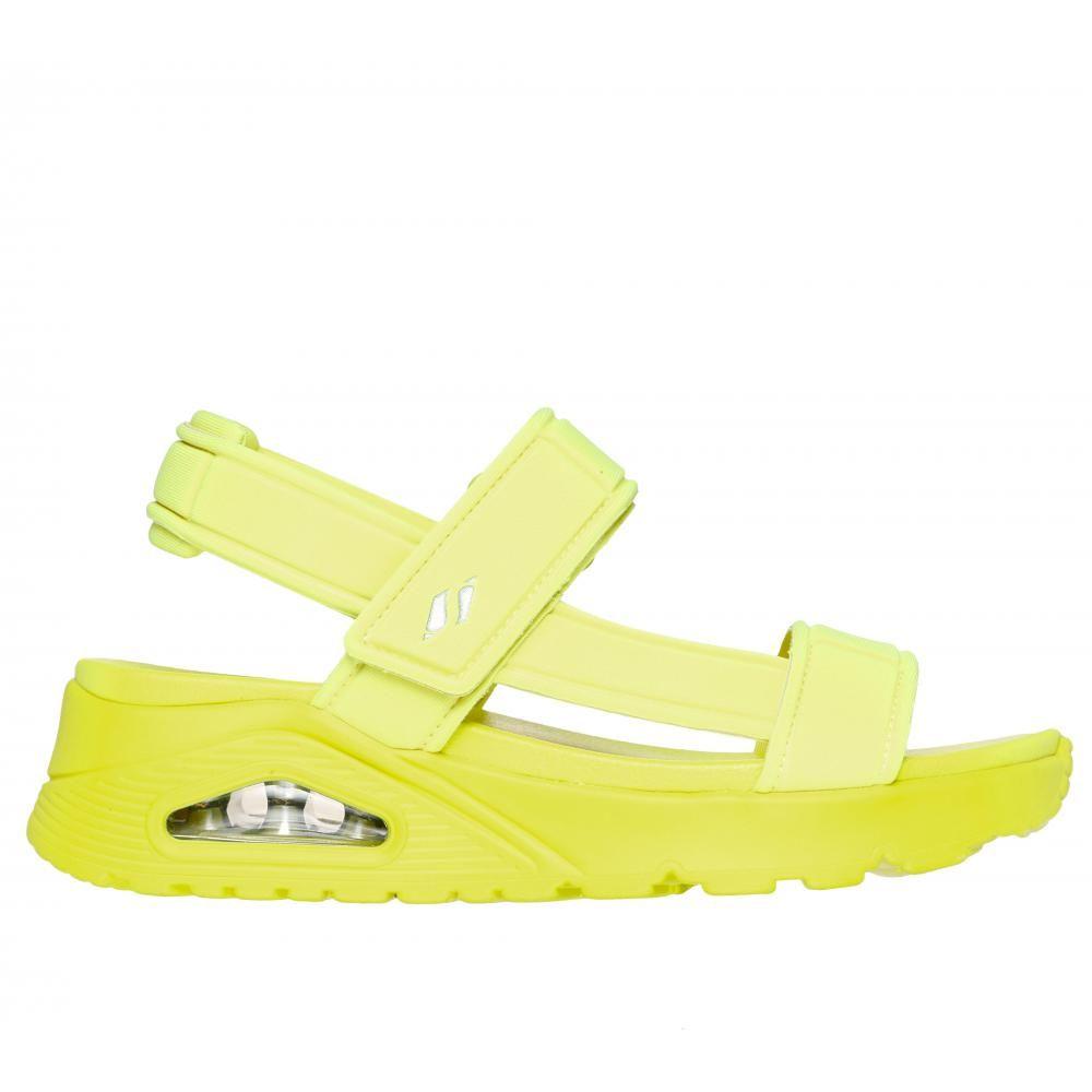 Sandalia Mujer Uno Fun Stand Amarillo Skechers-0