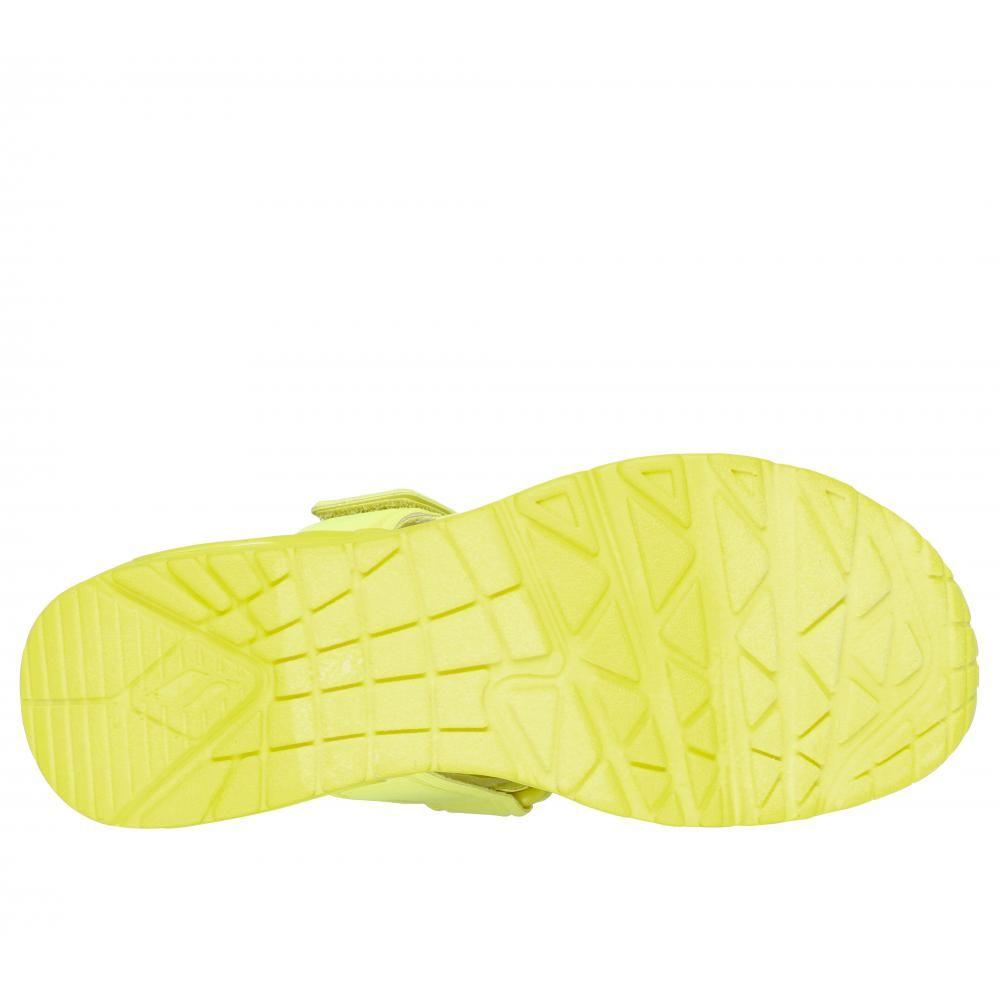 Sandalia Mujer Uno Fun Stand Amarillo Skechers-2