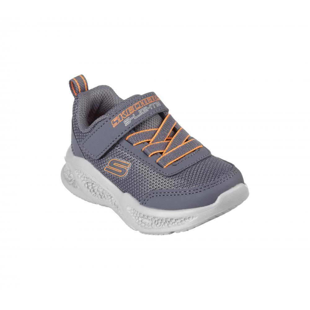 Zapatilla Niño Skechers Meteor-Lights  Gris Skechers-4