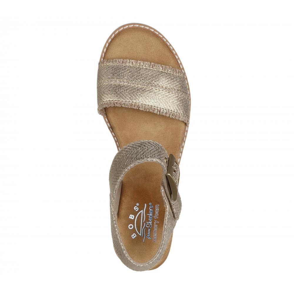 Sandalia Mujer Desert Kiss Gold Crush Dorada Skechers-1