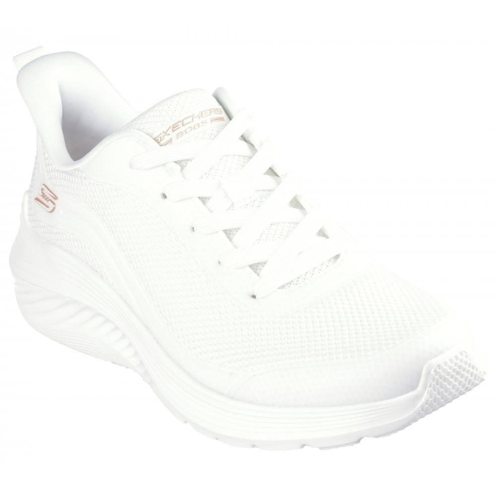 Zapatilla Mujer Bobs Squad Waves Still Wading Blanco Skechers-4