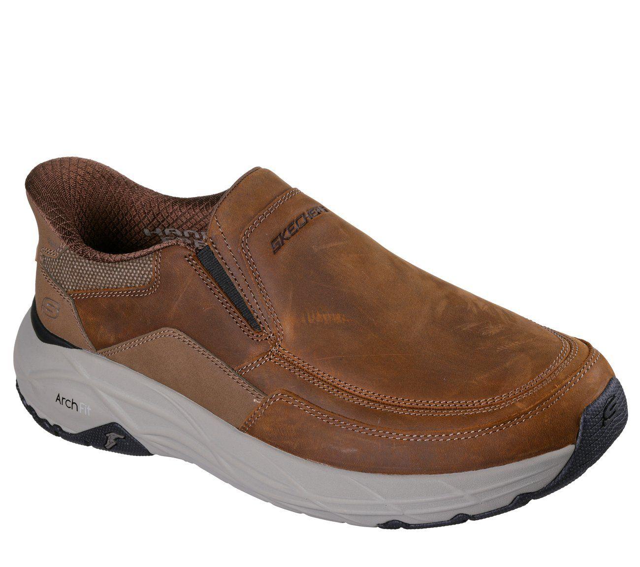 Zapatos Hombre Slip-ins Arch Fit Maverick Café Skechers-1