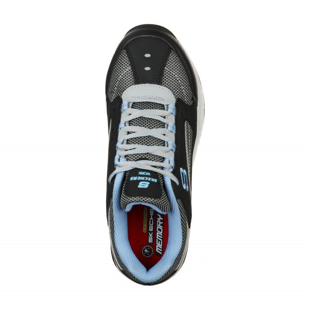 Zapato Mujer Work ST Biscoe Negro Skechers -2