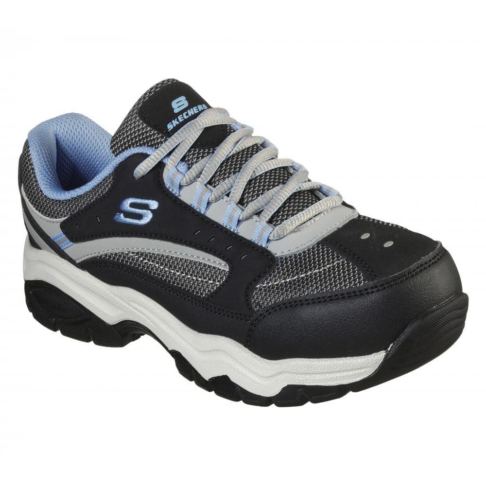 Zapato Mujer Work ST Biscoe Negro Skechers -5