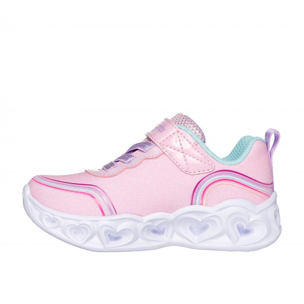 Zapatilla Niña Heart Lights Rosado Skechers-2