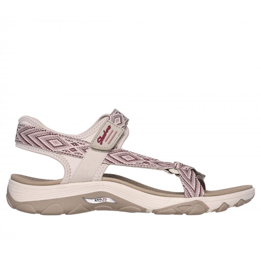 Sandalia Mujer Arch Fit Reggae Grounded Beige Skechers-0