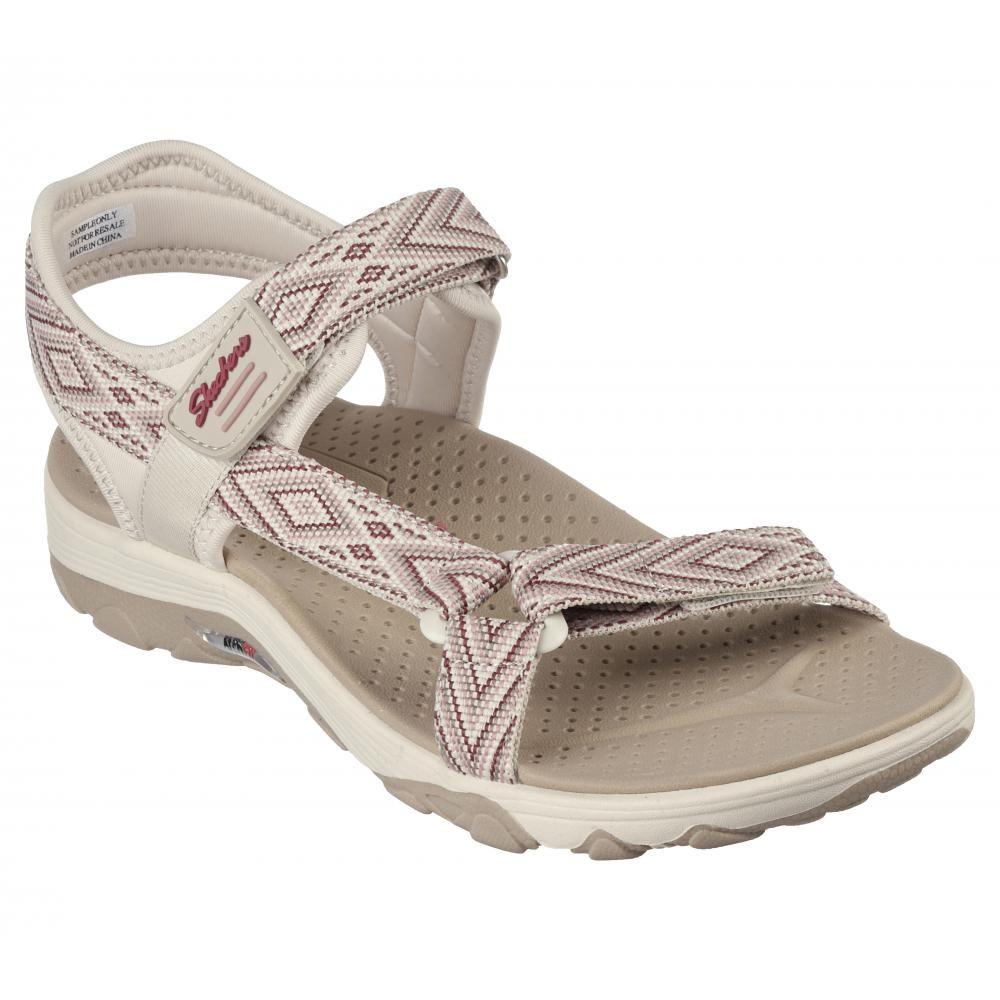 Sandalia Mujer Arch Fit Reggae Grounded Beige Skechers-4