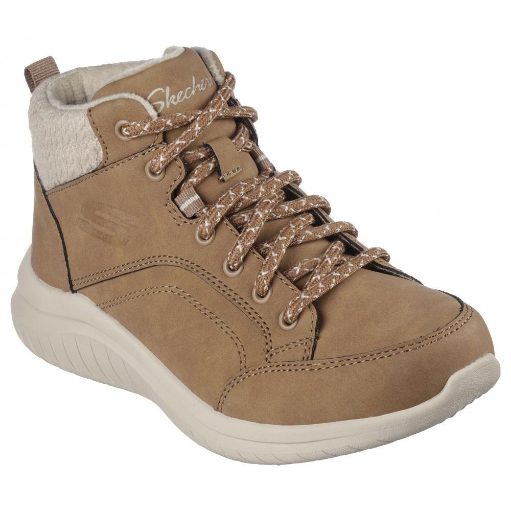 Botín Mujer Ultra Flex 2.0 Casual Mix Café Skechers-5