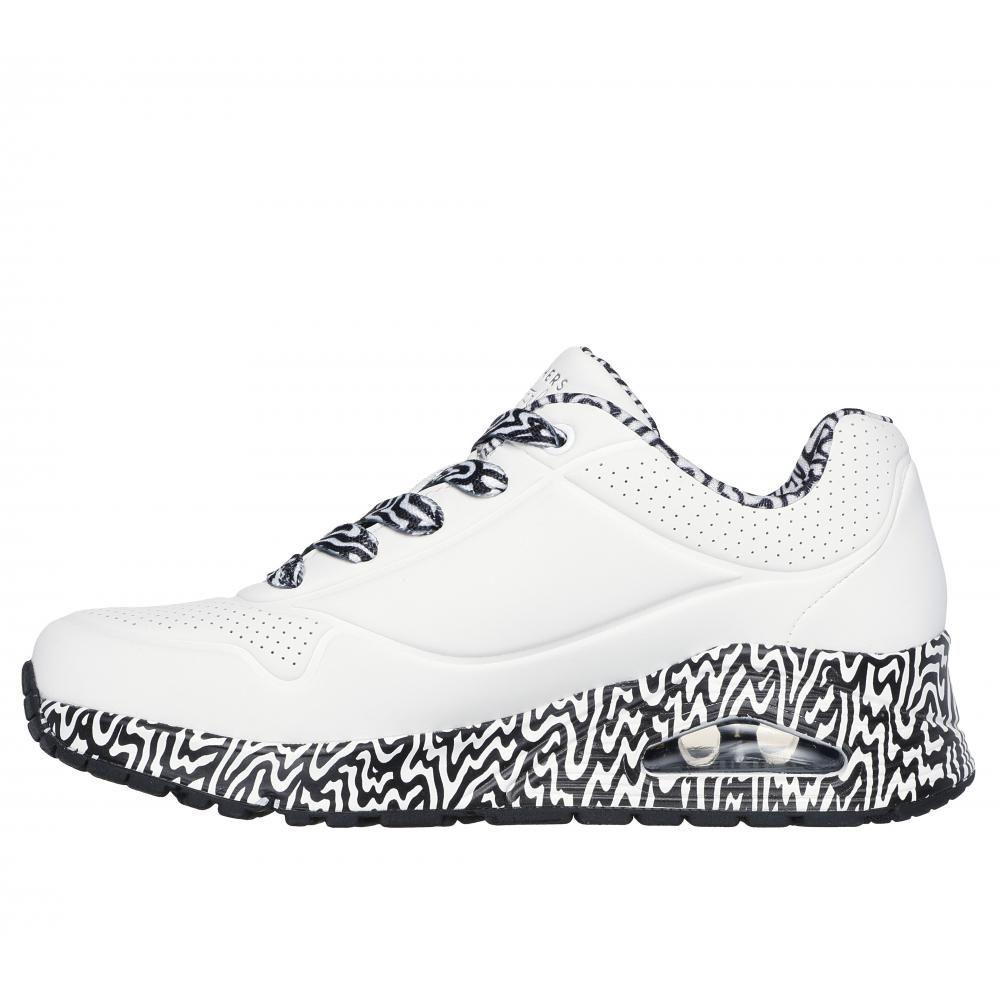 Zapatilla Mujer Uno Mini Drip Blanca Skechers-3