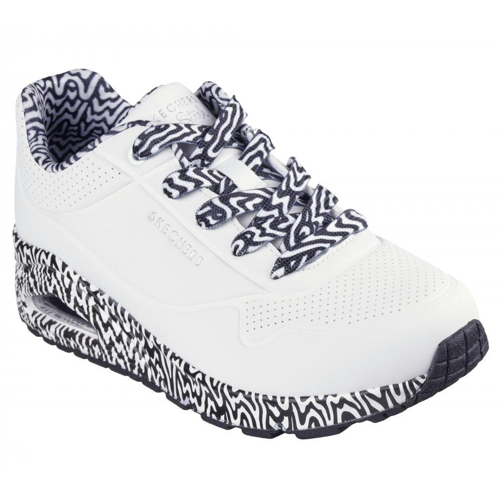 Zapatilla Mujer Uno Mini Drip Blanca Skechers-4