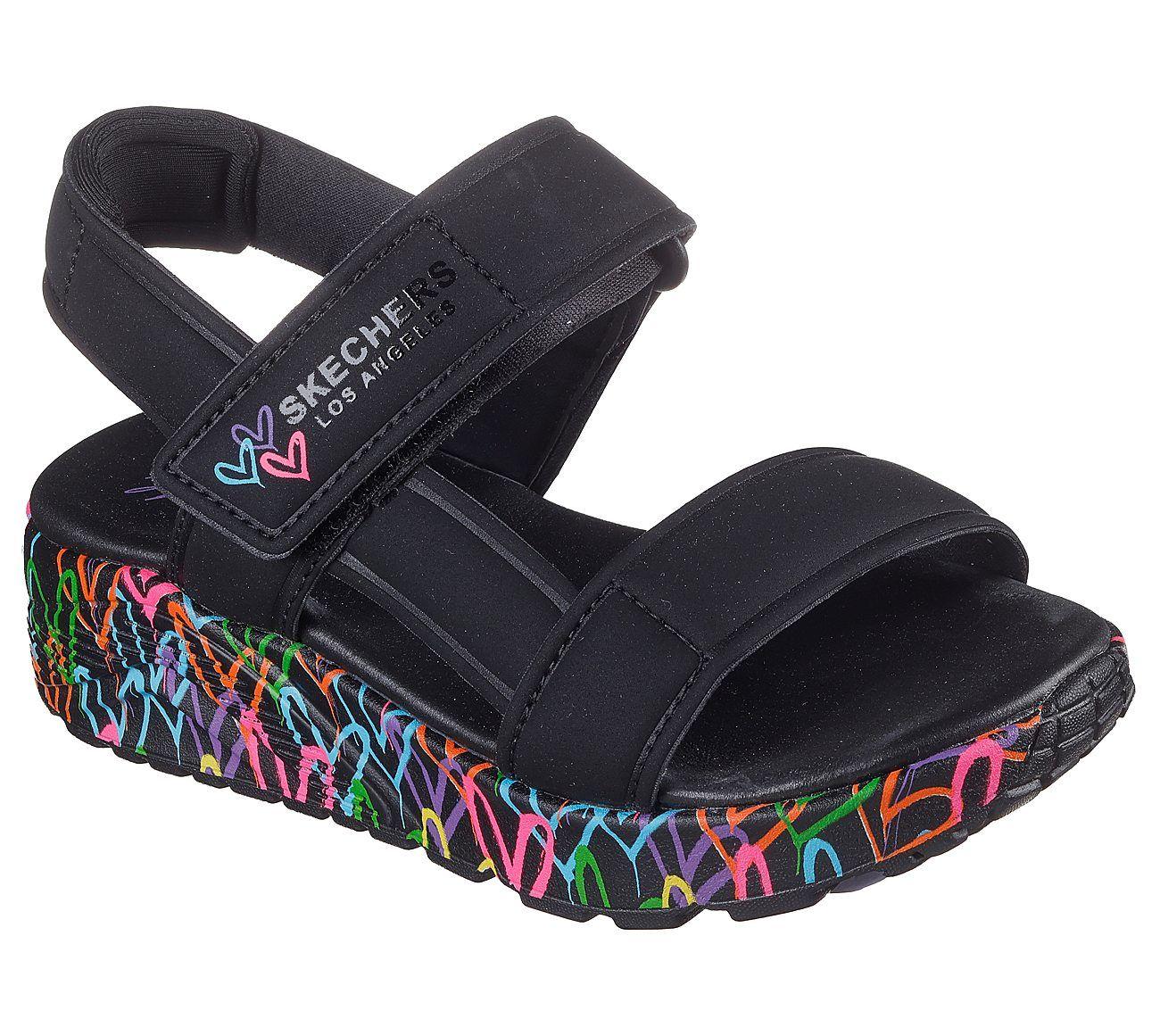 Sandalias Skechers Niña Jgoldcrown Uno Lite Sandal Negro-4