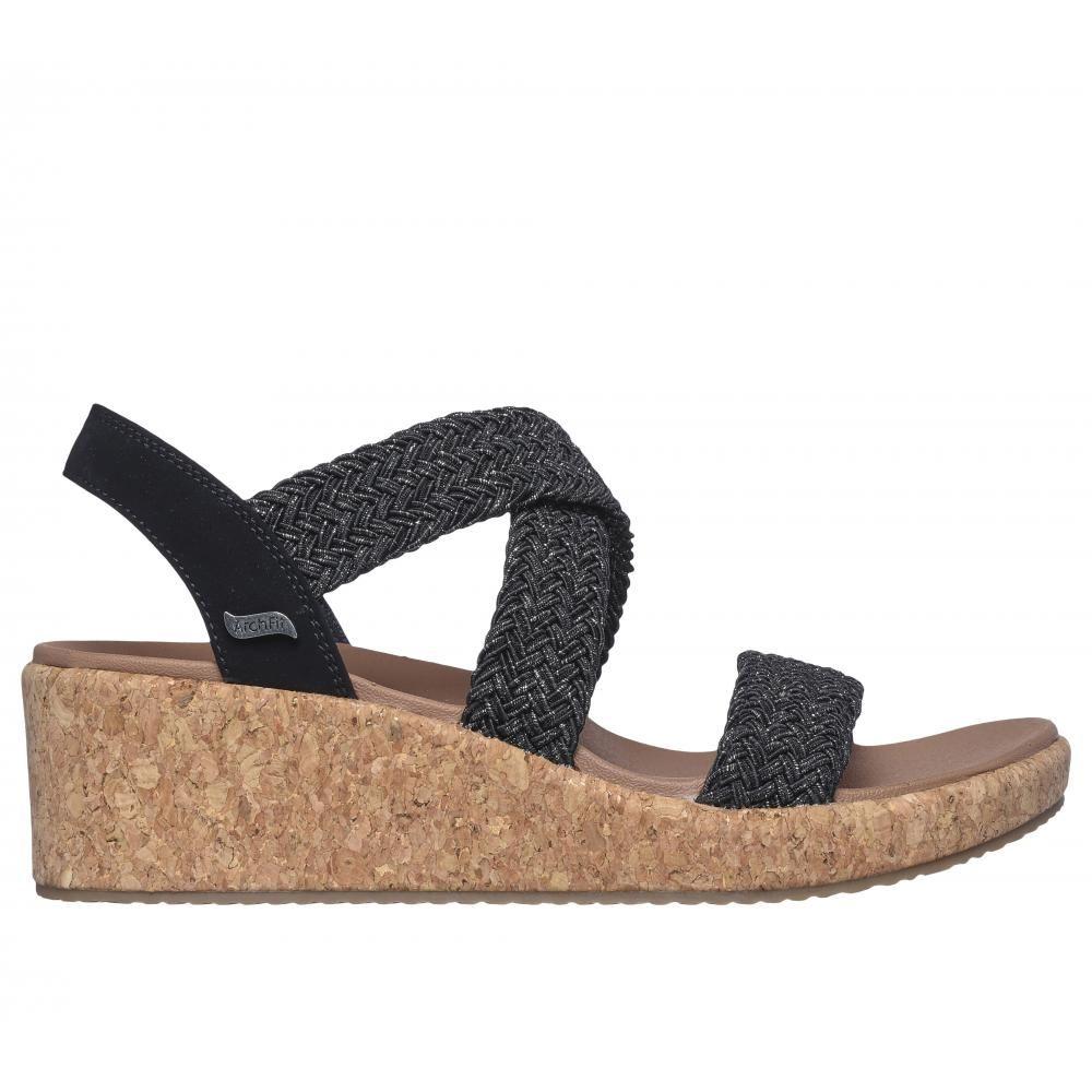 Sandalia Mujer Arch Fit Beverlee Love Sparks Negro Skechers-0
