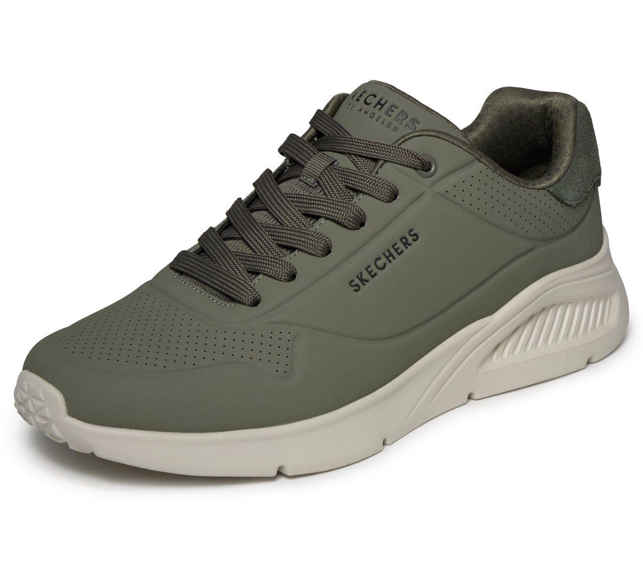 Zapatillas Hombre Uno Lite Suited Lite Verde Oliva Skechers-4