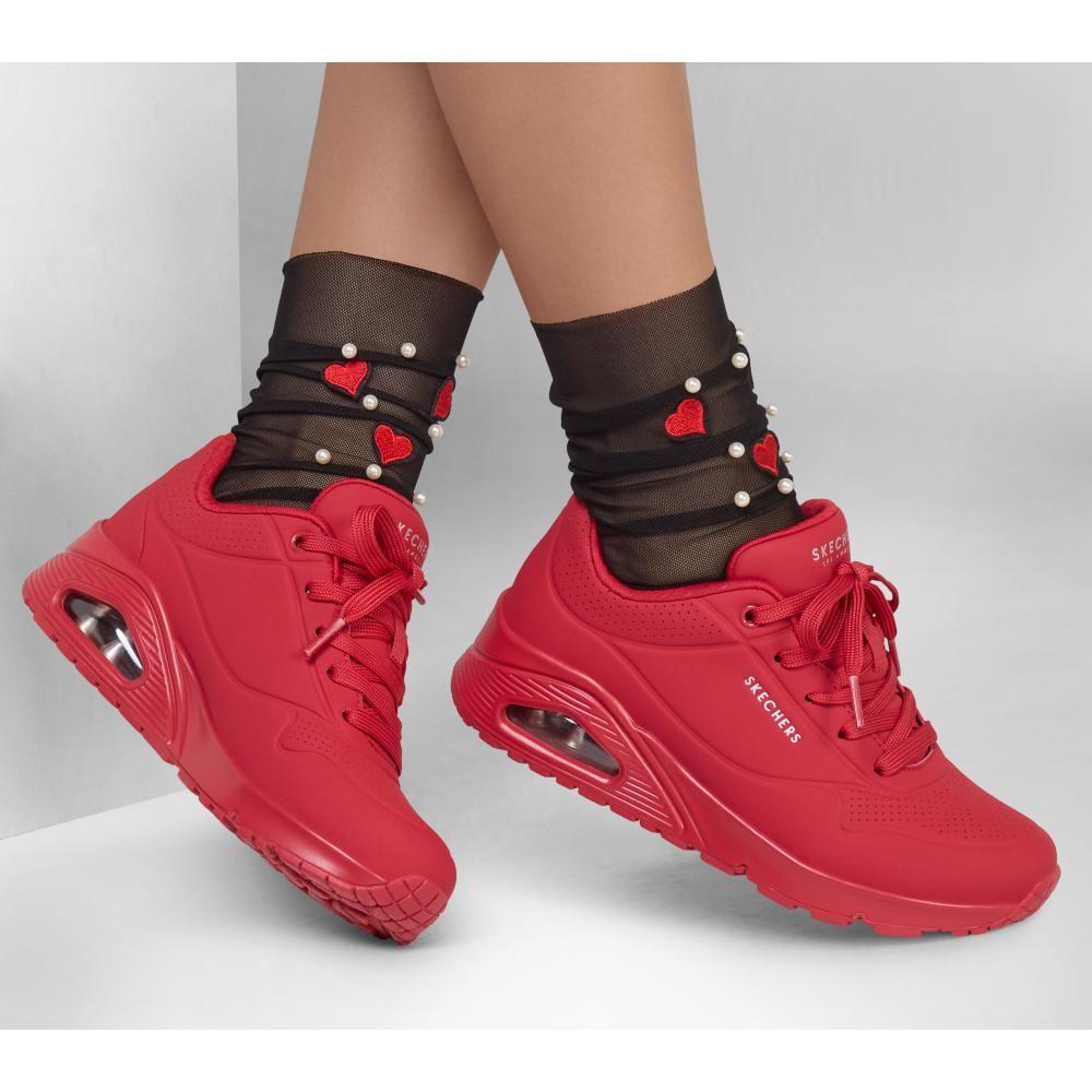 Zapatillas Mujer Uno Stand On Air Rojo Skechers-1