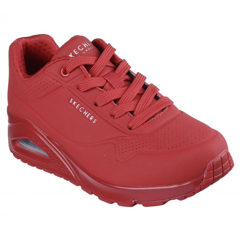 Zapatillas Mujer Uno Stand On Air Rojo Skechers-4