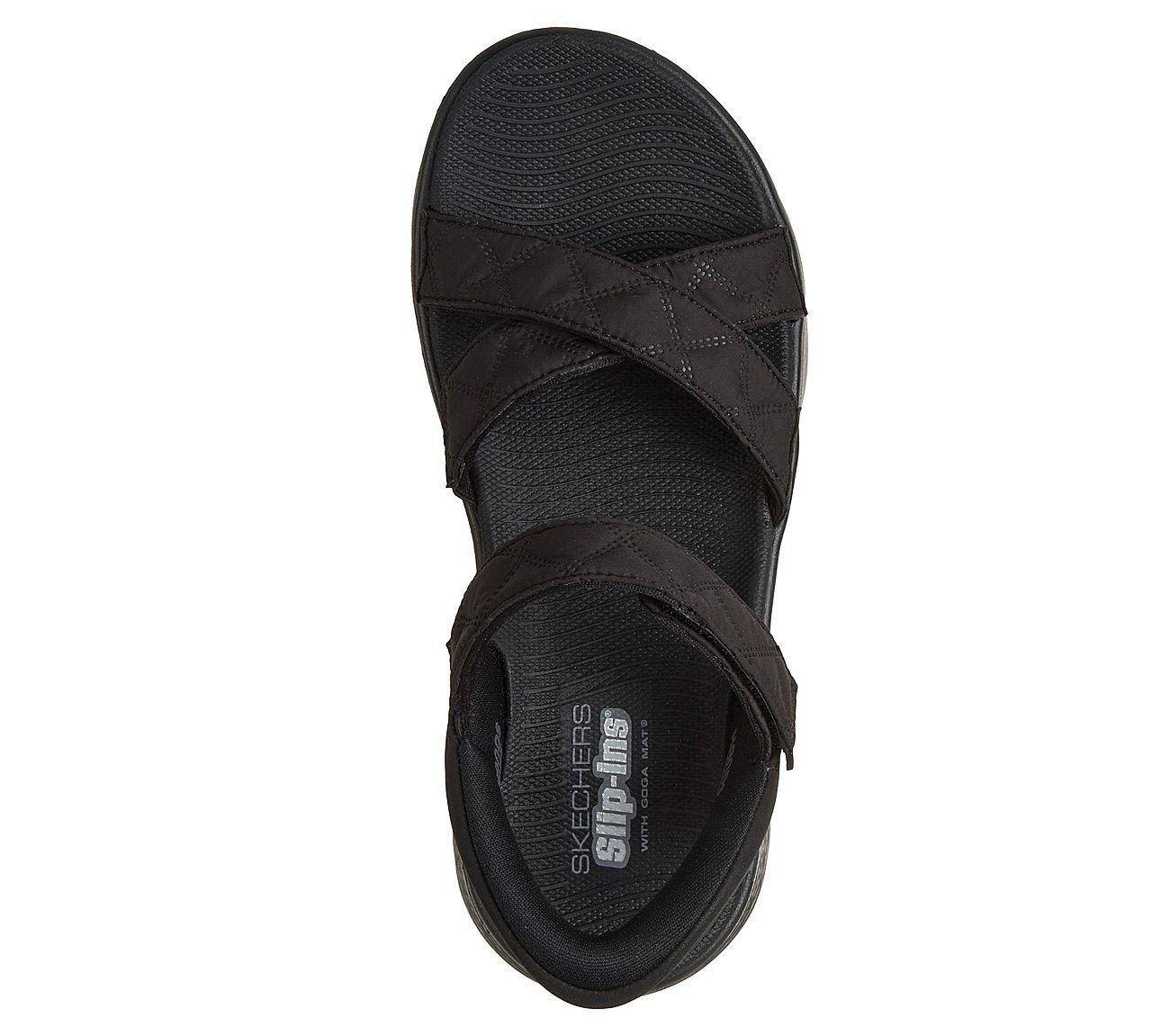 Sandalias Skechers Mujer Slip-Ins Go Walk Flex Sandal Negro-1