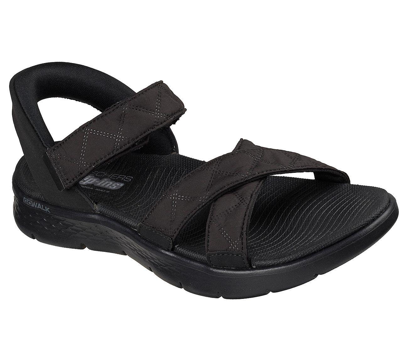 Sandalias Skechers Mujer Slip-Ins Go Walk Flex Sandal Negro-4