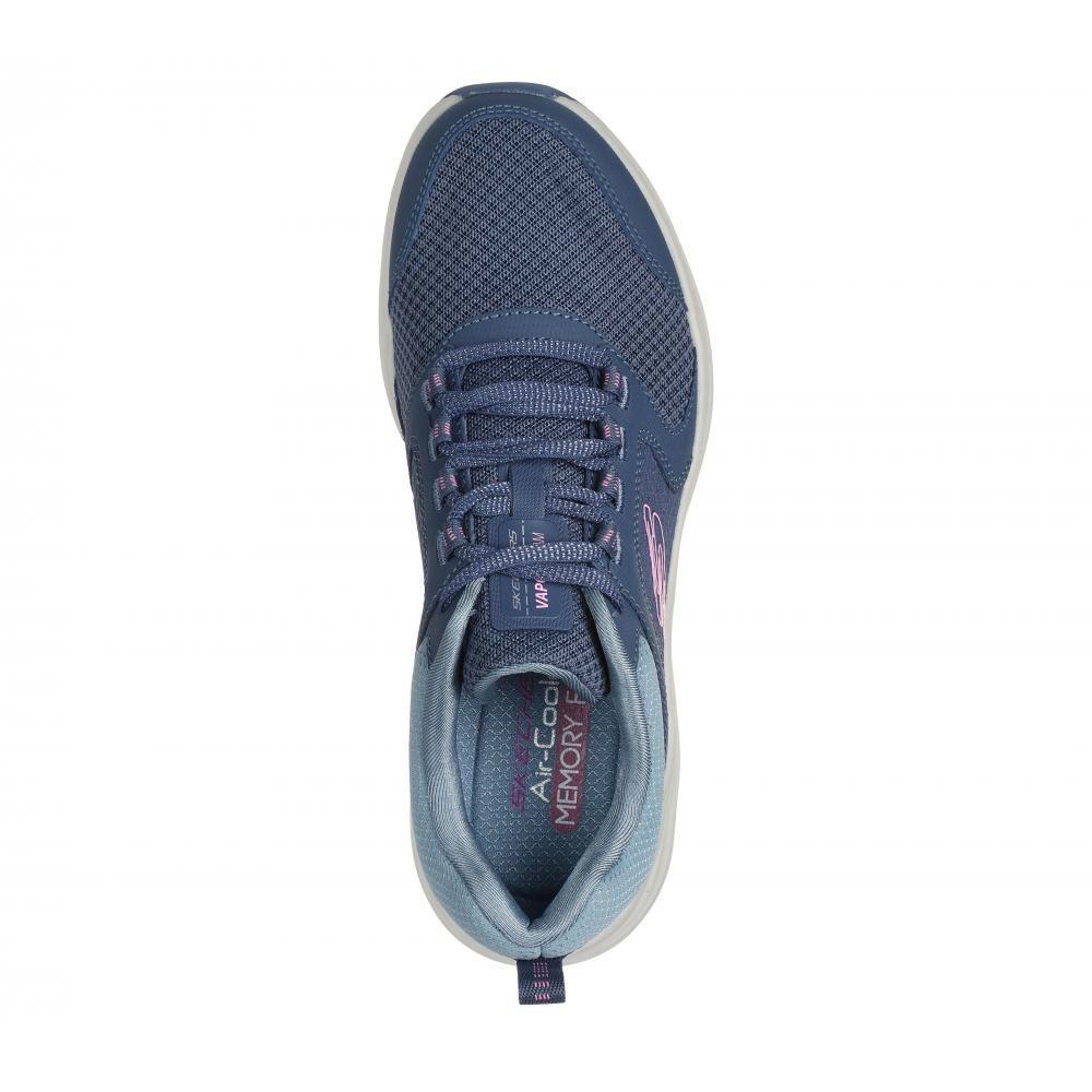 Zapatilla Mujer Vapor Foam Lasting Moment Azul Skechers-1