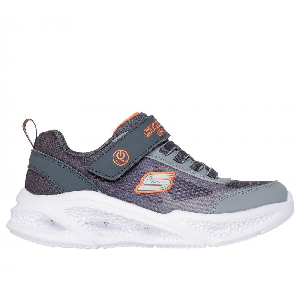 Zapatilla Niño MeteorLightsKrendo Gris Skechers-0