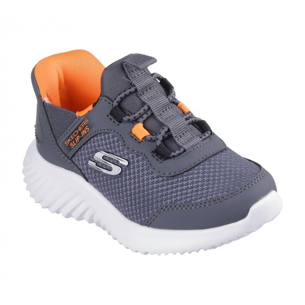 Zapatilla Niño Skechers Slip-ins: Bounder I Gris-4