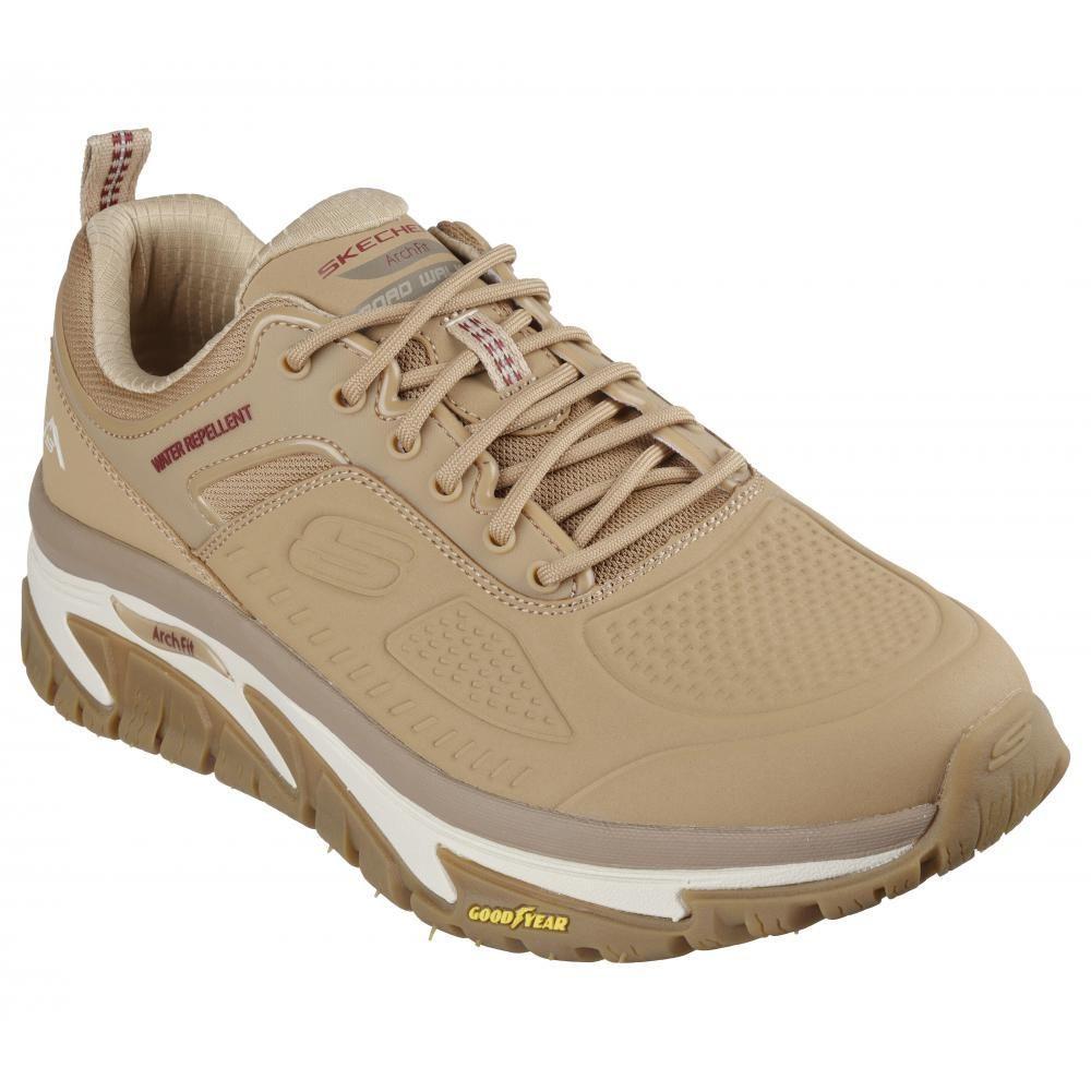 Zapatilla Hombre Arch Fit Road Walker Recon Café Skechers-4