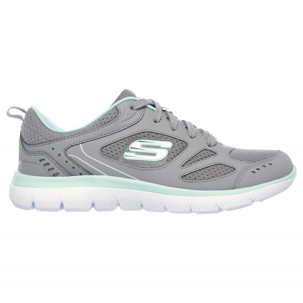 Zapatilla Mujer Summits Suited Gris Skechers-4
