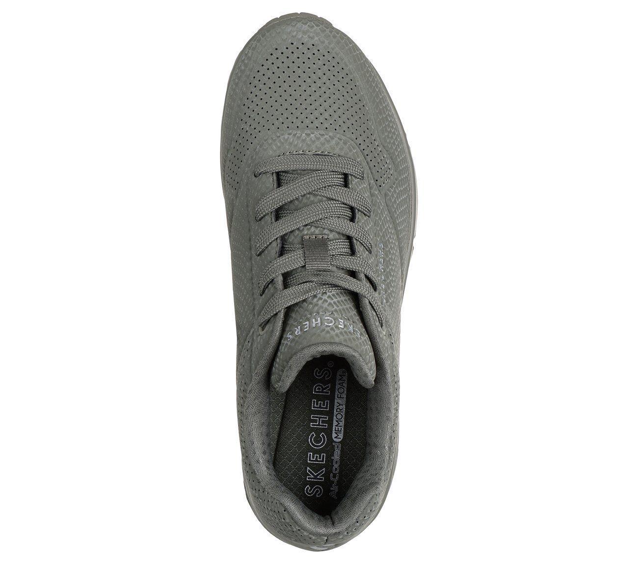 Zapatillas Mujer Uno Shiny Scale Verde Oliva Skechers-1
