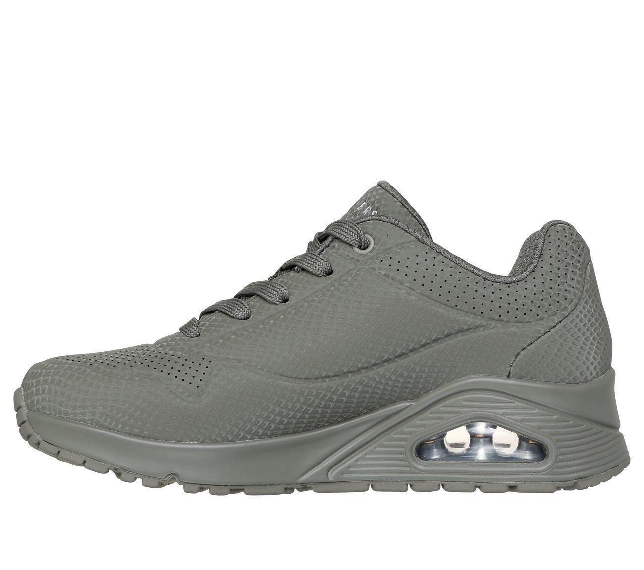 Zapatillas Mujer Uno Shiny Scale Verde Oliva Skechers-4