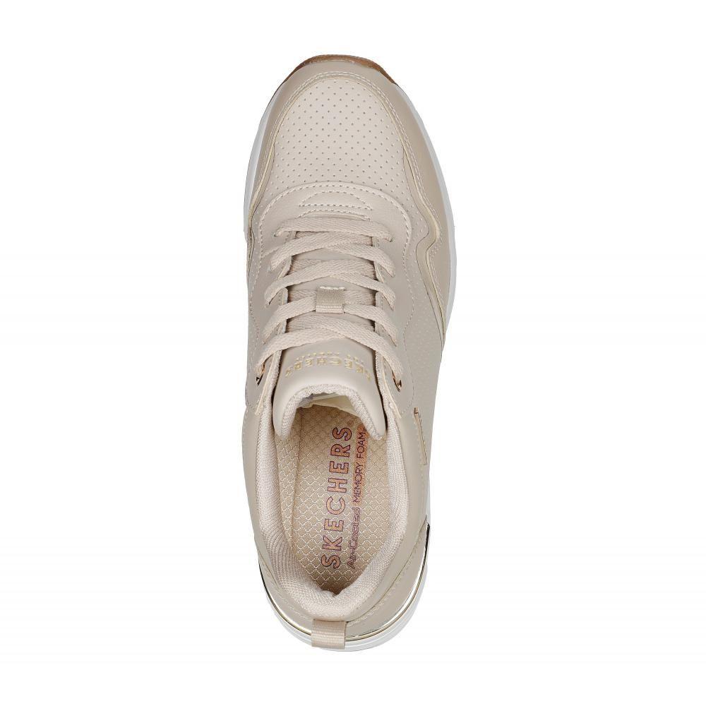 Zapatilla Mujer Million Air Hotter Air Beige Skechers-1